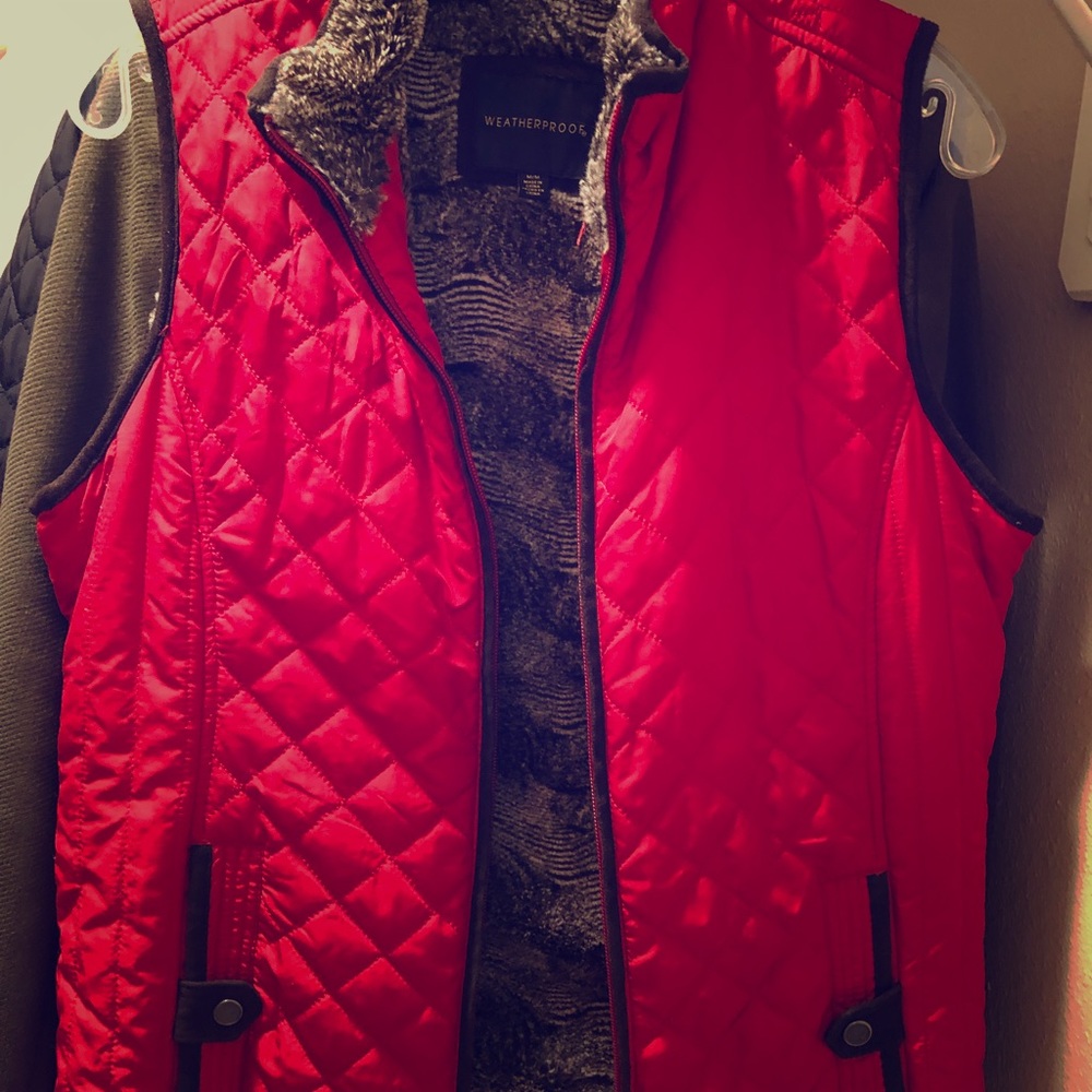 Weatherproof Faux Fur Lined Quilted Vest